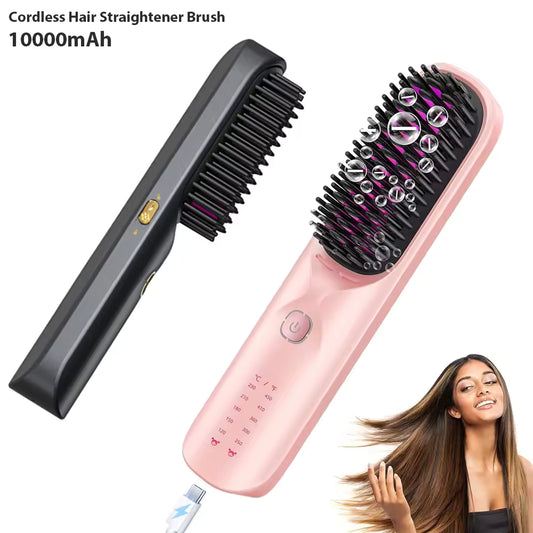NomadGlow™ Rechargeable Hair Brush