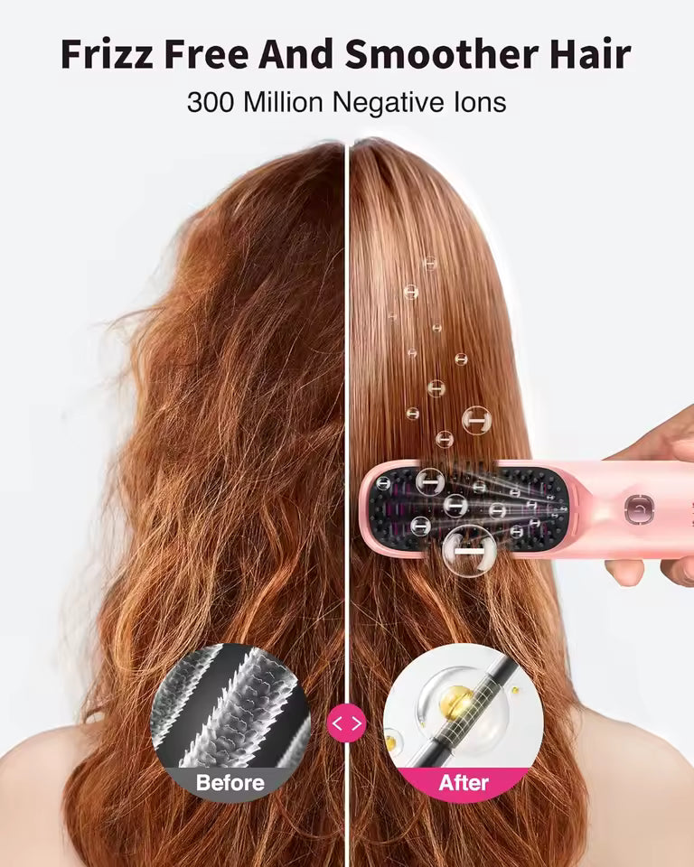 NomadGlow™ Rechargeable Hair Brush